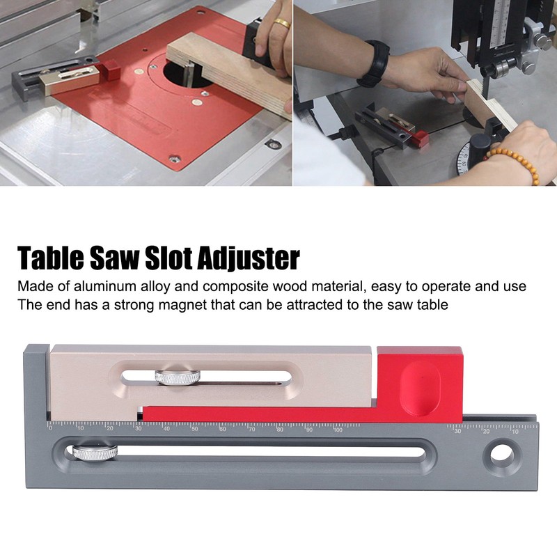 Multifunctional Saw Adjuster Table Saw Slot Regulator Woodworking Length Compensation
