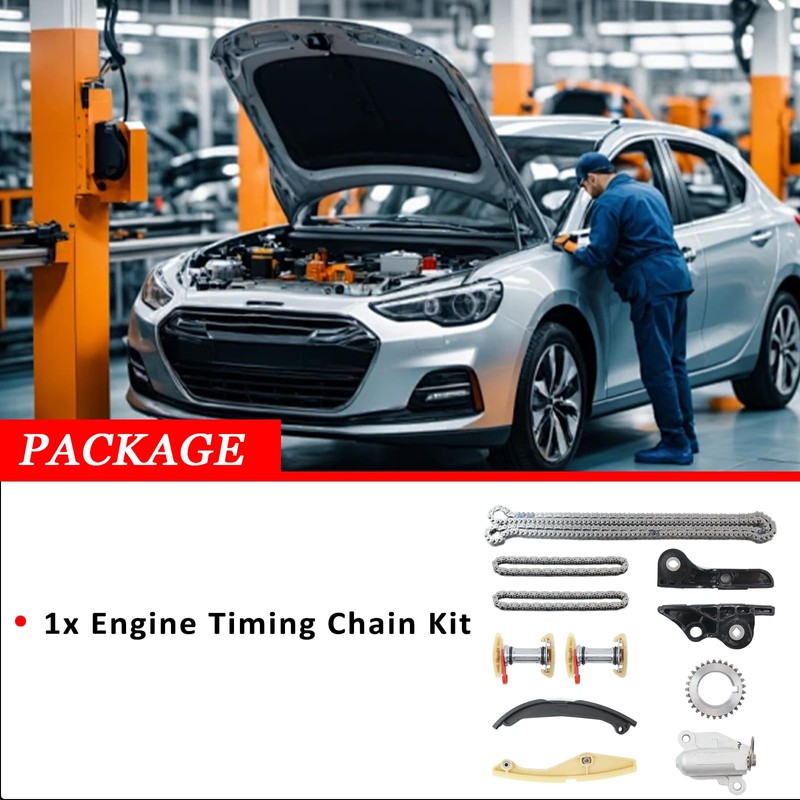 YINAVAGAD 90738S Engine Timing Chain Kit for Ford Edge Explorer