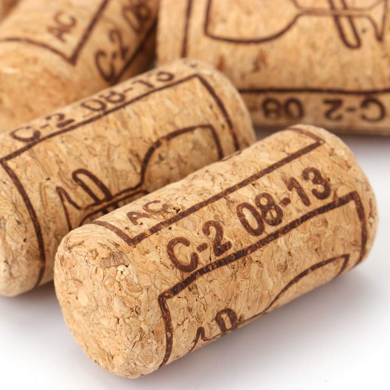 Tebery 150 Pack #8 Natural Wine Corks, 7/8" x 1