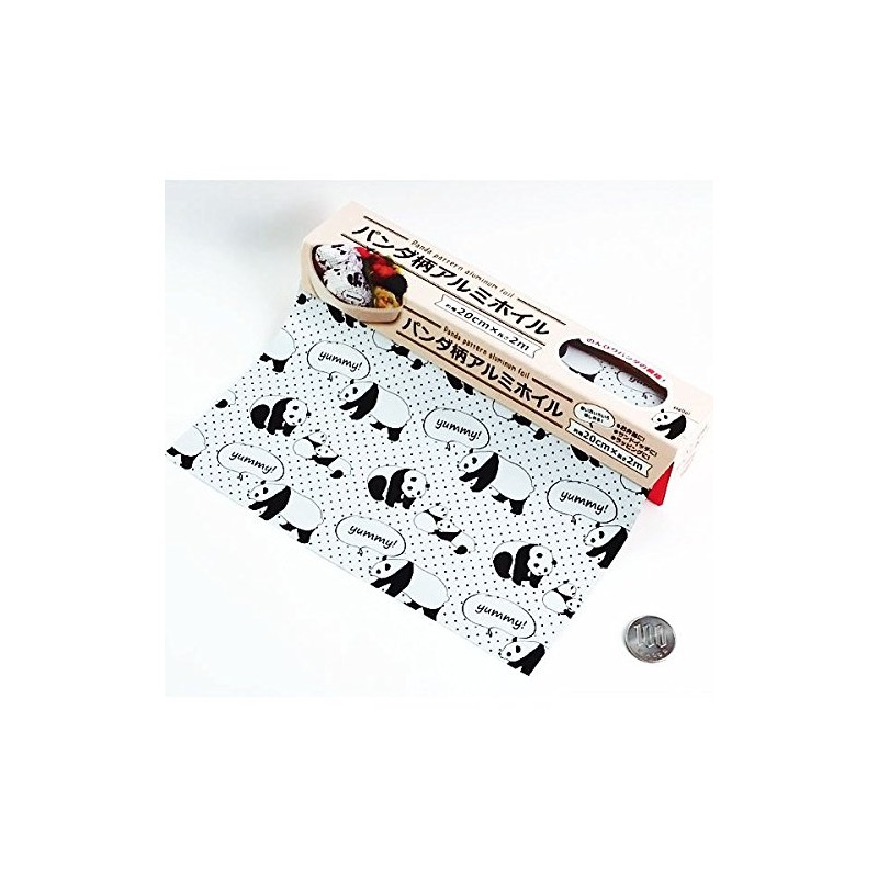 Panda Pattern Aluminum Foil, 7.9 x 6.6 ft (20 x