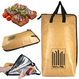 Heavy-Duty BBQ Blanket for Resting Meat – Insulated Reusable Smoker Bag with Wide Mouth, Foldable Design & Handles – Perfect for Brisket, Pork, Turkey, Beef, Steak, Picnics & Camping (21in)