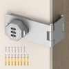 BiceNoning 90 Degree 3-Digit Combination Cabinet Lock, Zinc Alloy Keyless