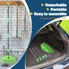 Plastic Leaf Rake with Adjustable 73'' Handle-Lightweight&Anti-Break Nylon Head,16.5'' Wide