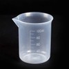 YXQ 6pcs 100ml Plastic Beakers Graduated Measuring Cup Labs Liquid
