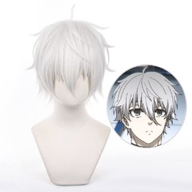 Sizuuenn Blue Rock Seishiro Nagi Wig, Cosplay, Heat Resistant Wig, High Temperature Hair Yarn, Cosplay Wig, Dedicated Network, For Events, School Festivals, Cultural Festivals, Photography, Disguise