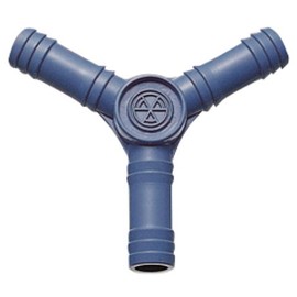 SANEI PL35 Y-Type Hose for Connecting Hoses, 2-Way Splicing, Compatible Hose Inner Diameter 0.6 inches (15 mm), 3 Bands Included