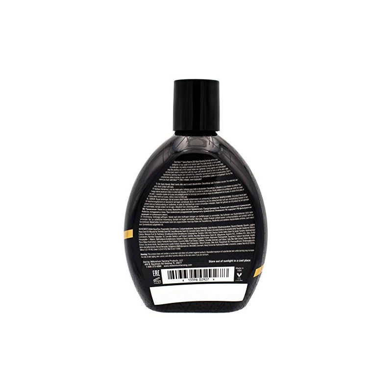 Millennium Tanning Products Solid Black Special Reserve 200X, loción bronceadora