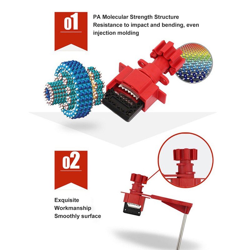 Universal Valve Lockout Multifunctional Butterfly Valve Lever Handle Lockout with