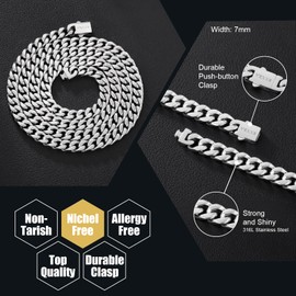 VEXXS 5mm 7mm Cuban Chain18