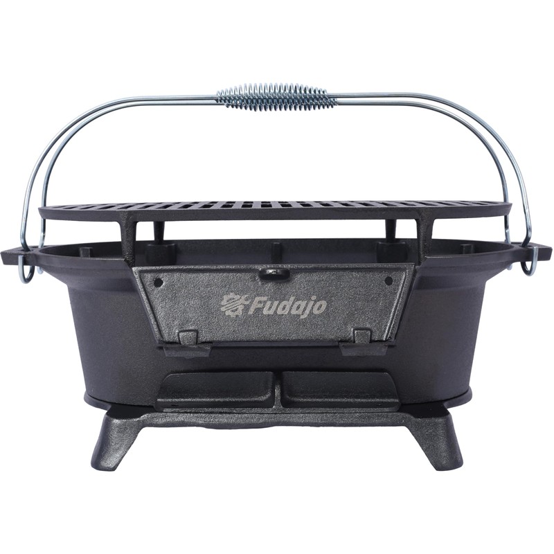 ESPIDOO Fudajo Portable Outdoor Grill: Metal Charcoal BBQ with Foldable