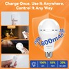 MagixPro Remote Rechargeable Light Bulbs, USB & Socket Charging, 1800mAh