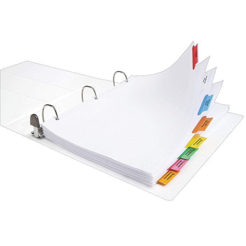 Avery Big Tab Insertable Extra Wide Dividers, 8 Multicolor Tabs,