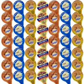 48 Count Single Serve Coffee Cream Creamer Singles Set, Various Sweet Creamers , International Delight Mini Coffee Creamer & Mini Moo's 4 Flavor Assortment (48 Pack)