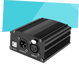 CORHAD USB to 48v Power Supply for Condenser Mics Broadcast Quality Low-Pass Filter Soft-Start Balanced Signal