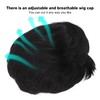 Men's Short Black Wig High Temperature Silk Layered Realistic Breathable