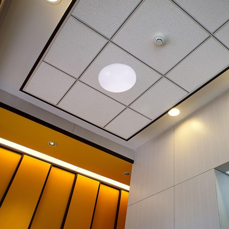 SUPVOX Flush Mount Ceiling Light Covers Plastic Mushroom Lampshade Replacement