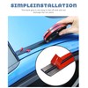 UNLRAE 2PCS 22Ft Windshield Molding,Car Accessories Windshield Seal Strip,Automotive Weather