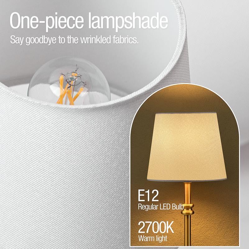ONEWISH Cordless Lamp-Battery Operated Table lamp, 4000mAh Rechargeable, Stepless Dimmable,