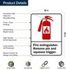 Fire Extinguisher Remove Pin And Squeeze Trigger Sign With Graphic