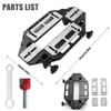 Aluminum Door Hinge Template Jig - Precise Woodworking Slotting Locator,