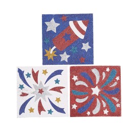 Patriotic Glitter Art - Crafts for Kids and Fun Home Activities