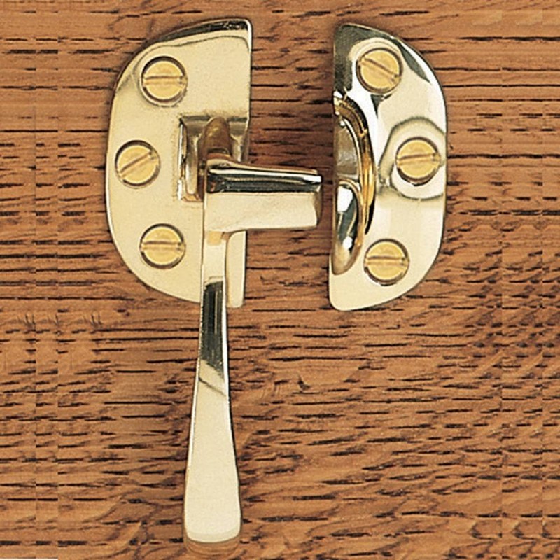 Solid Brass Icebox Right hand latch (for 3/8" offset doors)