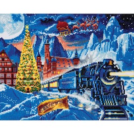 CRYSTAL ART Polar Express 40 x 50 cm Landscape Framed Kit
