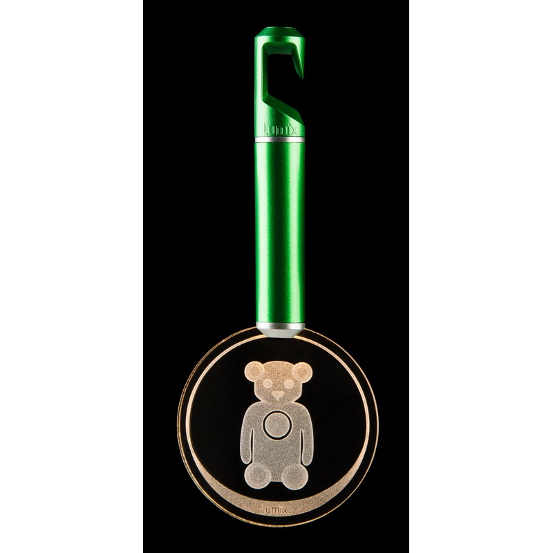 Lumix® Highlights leuchtende, kabellose LED-Acrylglastaler, mystic grün 76010