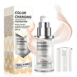 Foundation Colour Changing, 40 ml Colour-Changing Foundation, Mature Skin, Sun Protection, Create a Natural Foundation Make-Up, Nude Concealer, for All Skin Types