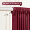 Wish Care Burgundy Backdrop Curtains 2 Panels - Wrinkle-Free Champagne