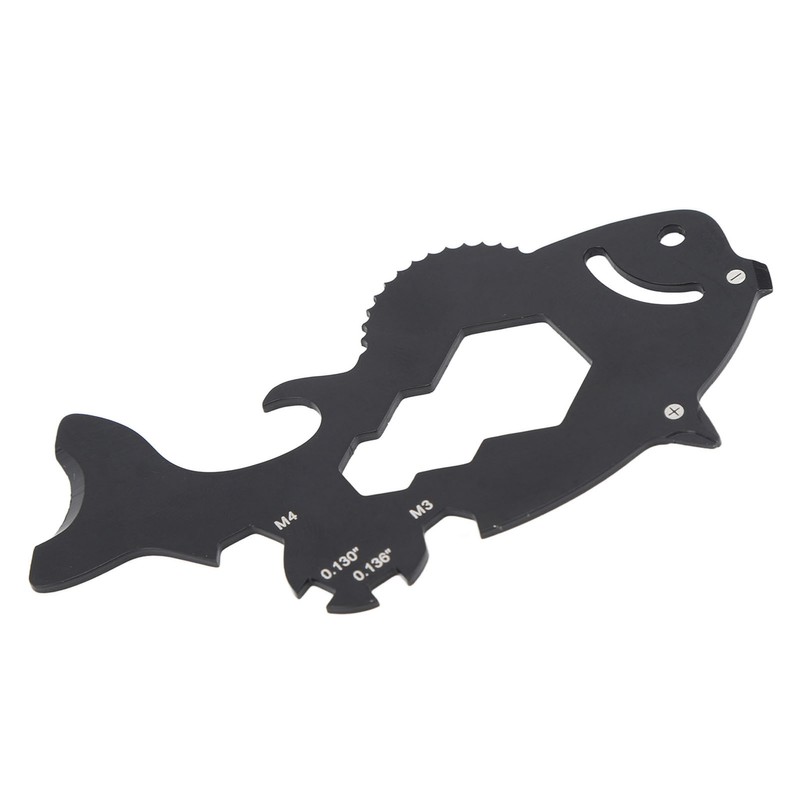 Multitool Card 15 in 1 Multifunctional Fish Shape Credit Card
