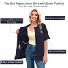 RAGEMALL Post Mastectomy Shirts with Drain Pockets Surgery Recovery Must