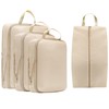 Lxoraziy Set of 4 Compression Packing Cubes, Ultra Lightweight Expandable