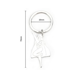 Tranbath Mothers Day Keyring Gifts, Keychain for Mum or Mum to Be with Super Mum Pendant, Sentimental Gift for Mum from Daughter or Son, Presents for Birthday or Baby Shower