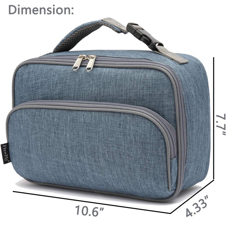 FlowFly Kids Lunch box Insulated Soft Bag Mini Cooler Back