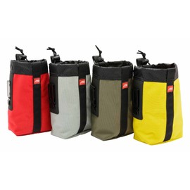 Diamondback DB Sax 4 Pack Tool Bag Collection, Attaches to Tool Belt and Holds Nails Screws and Fasteners, Colors: Green, Yellow, Silver, Red, 8" X 5" Diameter, Nylon