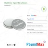 PoundMax CR 2025 Batteries 3v Lithium Button Cell Battery Combo