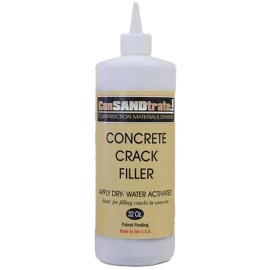 ConSandtrate Concrete Crack Filler 3 lb. Bottle for Filling in Cracks - Gray, 4 bottles