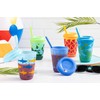 Ello Kids Plastic Reusable Color Changing Cups with Twist on