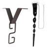 Rain Chains Clip and Ground Anchor Kit, for Outdoor Garden