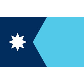 Sticker Flag Minnesota 8 x 5 cm