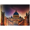 MyPuzzle Vatican City. Illuminated St. Peters Basilica in Vatican City