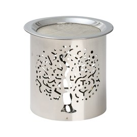 MaMeMi Incense Warmer Steel Silver Height 8 cm