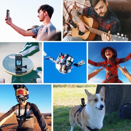 SJCAM C300 4K30fps Action Camera 3800mAh Battery Sport Camera with Touch Screen 8xZoom 96ft Underwater Camera Accessories Kit for Outdoors Activities