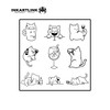 INKARTLINK Semi Permanent Tattoo, ins style, cute cat line tattoo,