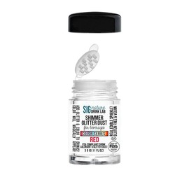 Color Series Shimmer Glittter Dust for Beverages 3 Gram Sprinkler (Red)