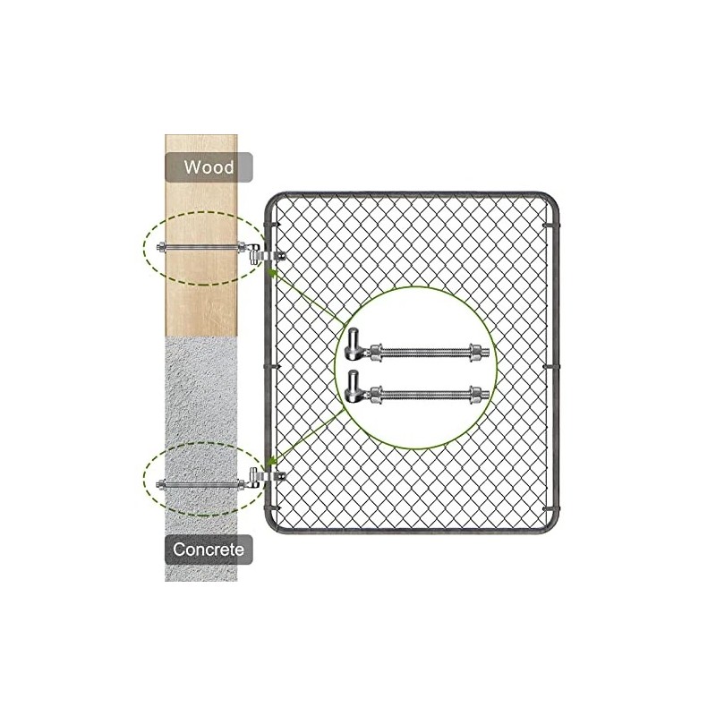 Insaga J Bolt Gate Hinge, 304 Stainless Steel Farm Gate