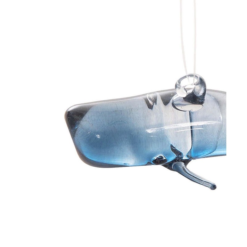 Gallerie II Glass Whale Ornament Blue