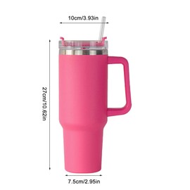 AIYING - Insulated Water Bottle - 1180 ml - Stainless Steel Insulated Water Bottle - Leakproof, Insulated Water Bottle with Handle and Straw - Leakproof Coffee Cup for Home, Office, Car, Travel, Sport