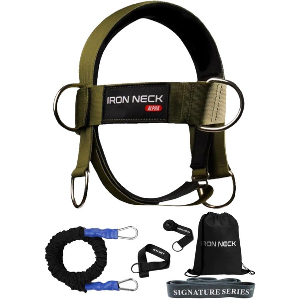Iron Neck Alpha Harness with Resistance Kit | Train and